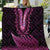 Pink African Dashiki With Aotearoa Maori Quilt Paua Shell Mix Silver Fern