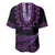 Purple African Dashiki With Aotearoa Maori Baseball Jersey Paua Shell Mix Silver Fern