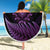 Purple African Dashiki With Aotearoa Maori Beach Blanket Paua Shell Mix Silver Fern