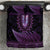 Purple African Dashiki With Aotearoa Maori Bedding Set Paua Shell Mix Silver Fern