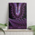 Purple African Dashiki With Aotearoa Maori Canvas Wall Art Paua Shell Mix Silver Fern