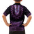 Purple African Dashiki With Aotearoa Maori Family Matching Long Sleeve Bodycon Dress and Hawaiian Shirt Paua Shell Mix Silver Fern