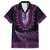 Purple African Dashiki With Aotearoa Maori Family Matching Off The Shoulder Long Sleeve Dress and Hawaiian Shirt Paua Shell Mix Silver Fern