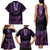 Purple African Dashiki With Aotearoa Maori Family Matching Tank Maxi Dress and Hawaiian Shirt Paua Shell Mix Silver Fern