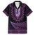 Purple African Dashiki With Aotearoa Maori Hawaiian Shirt Paua Shell Mix Silver Fern