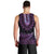 Purple African Dashiki With Aotearoa Maori Men Tank Top Paua Shell Mix Silver Fern