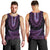 Purple African Dashiki With Aotearoa Maori Men Tank Top Paua Shell Mix Silver Fern