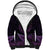 Purple African Dashiki With Aotearoa Maori Sherpa Hoodie Paua Shell Mix Silver Fern