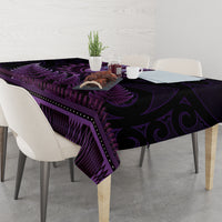 Purple African Dashiki With Aotearoa Maori Tablecloth Paua Shell Mix Silver Fern LT14 - Polynesian Pride