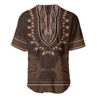 Brown African Dashiki With Tonga Ngatu Pattern Baseball Jersey LT14 - Polynesian Pride