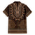 Brown African Dashiki With Tonga Ngatu Pattern Hawaiian Shirt