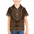 Brown African Dashiki With Tonga Ngatu Pattern Hawaiian Shirt