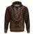 Brown African Dashiki With Tonga Ngatu Pattern Hoodie