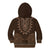 Brown African Dashiki With Tonga Ngatu Pattern Kid Hoodie