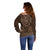 Brown African Dashiki With Tonga Ngatu Pattern Off Shoulder Sweater