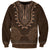 Brown African Dashiki With Tonga Ngatu Pattern Sweatshirt