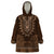 Brown African Dashiki With Tonga Ngatu Pattern Wearable Blanket Hoodie