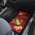 Personalised Tonga Emancipation Day Car Mats Tongan Ngatu Pattern - Red Version