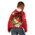 Personalised Tonga Emancipation Day Kid Hoodie Tongan Ngatu Pattern - Red Version