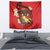 Personalised Tonga Emancipation Day Tapestry Tongan Ngatu Pattern - Red Version