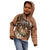 Personalised Tonga Emancipation Day Kid Hoodie Tongan Ngatu Pattern - Brown Version