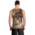 Personalised Tonga Emancipation Day Men Tank Top Tongan Ngatu Pattern - Brown Version