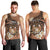 Personalised Tonga Emancipation Day Men Tank Top Tongan Ngatu Pattern - Brown Version