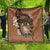 Personalised Tonga Emancipation Day Quilt Tongan Ngatu Pattern - Brown Version