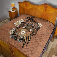 Personalised Tonga Emancipation Day Quilt Tongan Ngatu Pattern - Brown Version LT14 - Polynesian Pride