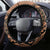 Tonga Emancipation Day Steering Wheel Cover Tongan Ngatu Pattern - Brown Version