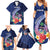 Personalised Guam Liberation Day Family Matching Summer Maxi Dress and Hawaiian Shirt Happy 80th Anniversary Fish Hook Mix Tropical Flowers