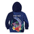 Personalised Guam Liberation Day Kid Hoodie Happy 80th Anniversary Fish Hook Mix Tropical Flowers