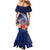 Personalised Guam Liberation Day Mermaid Dress Happy 80th Anniversary Fish Hook Mix Tropical Flowers