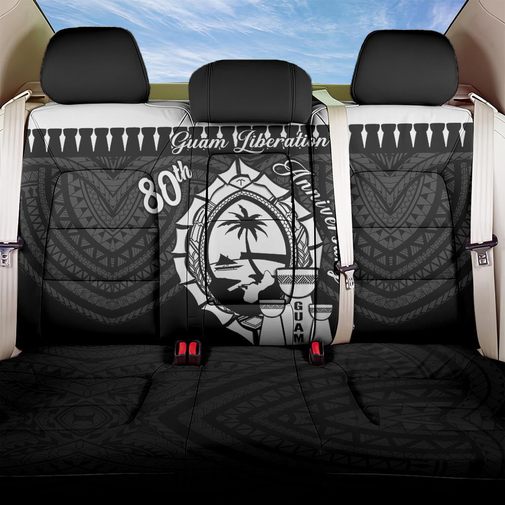 Guam Liberation Day Back Car Seat Cover Biba Guahan Chamorro 80th Anniversary - Black LT14 One Size Black - Polynesian Pride