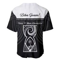 Guam Liberation Day Baseball Jersey Biba Guahan Chamorro 80th Anniversary - Black LT14 - Polynesian Pride
