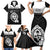 Guam Liberation Day Family Matching Short Sleeve Bodycon Dress and Hawaiian Shirt Biba Guahan Chamorro 80th Anniversary - Black