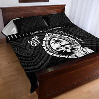 Guam Liberation Day Quilt Bed Set Biba Guahan Chamorro 80th Anniversary - Black LT14 - Polynesian Pride