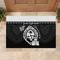 Guam Liberation Day Rubber Doormat Biba Guahan Chamorro 80th Anniversary - Black LT14 - Polynesian Pride