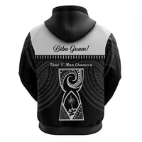 Guam Liberation Day Zip Hoodie Biba Guahan Chamorro 80th Anniversary - Black LT14 - Polynesian Pride