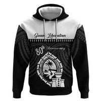 Guam Liberation Day Zip Hoodie Biba Guahan Chamorro 80th Anniversary - Black LT14 Pullover Hoodie Black - Polynesian Pride