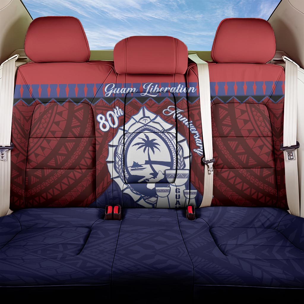 Guam Liberation Day Back Car Seat Cover Biba Guahan Chamorro 80th Anniversary - Blue LT14 One Size Blue - Polynesian Pride