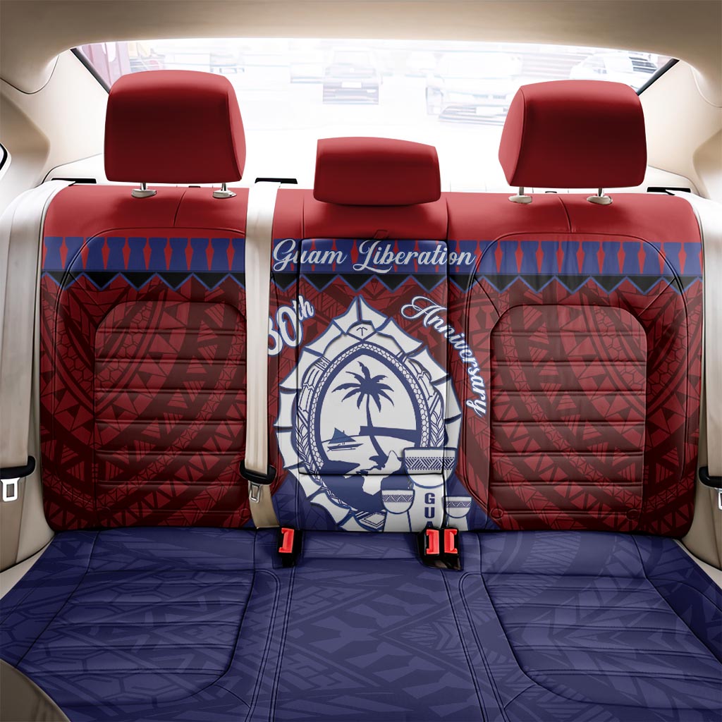 Guam Liberation Day Back Car Seat Cover Biba Guahan Chamorro 80th Anniversary - Blue LT14 - Polynesian Pride