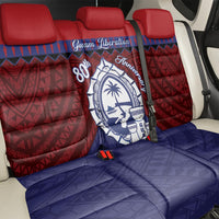 Guam Liberation Day Back Car Seat Cover Biba Guahan Chamorro 80th Anniversary - Blue LT14 - Polynesian Pride