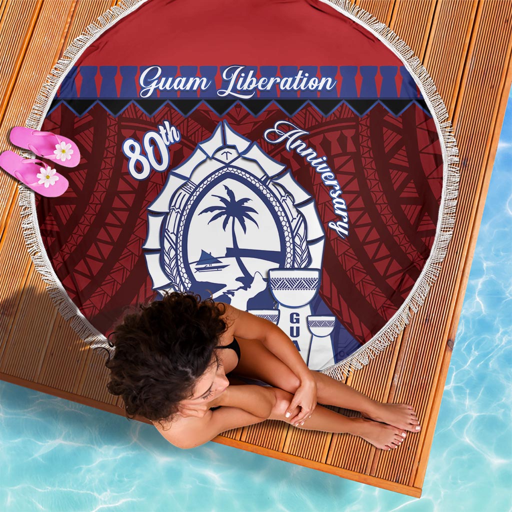 Guam Liberation Day Beach Blanket Biba Guahan Chamorro 80th Anniversary - Blue LT14 - Polynesian Pride