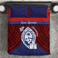 Guam Liberation Day Bedding Set Biba Guahan Chamorro 80th Anniversary - Blue LT14 Blue - Polynesian Pride