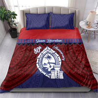Guam Liberation Day Bedding Set Biba Guahan Chamorro 80th Anniversary - Blue LT14 - Polynesian Pride