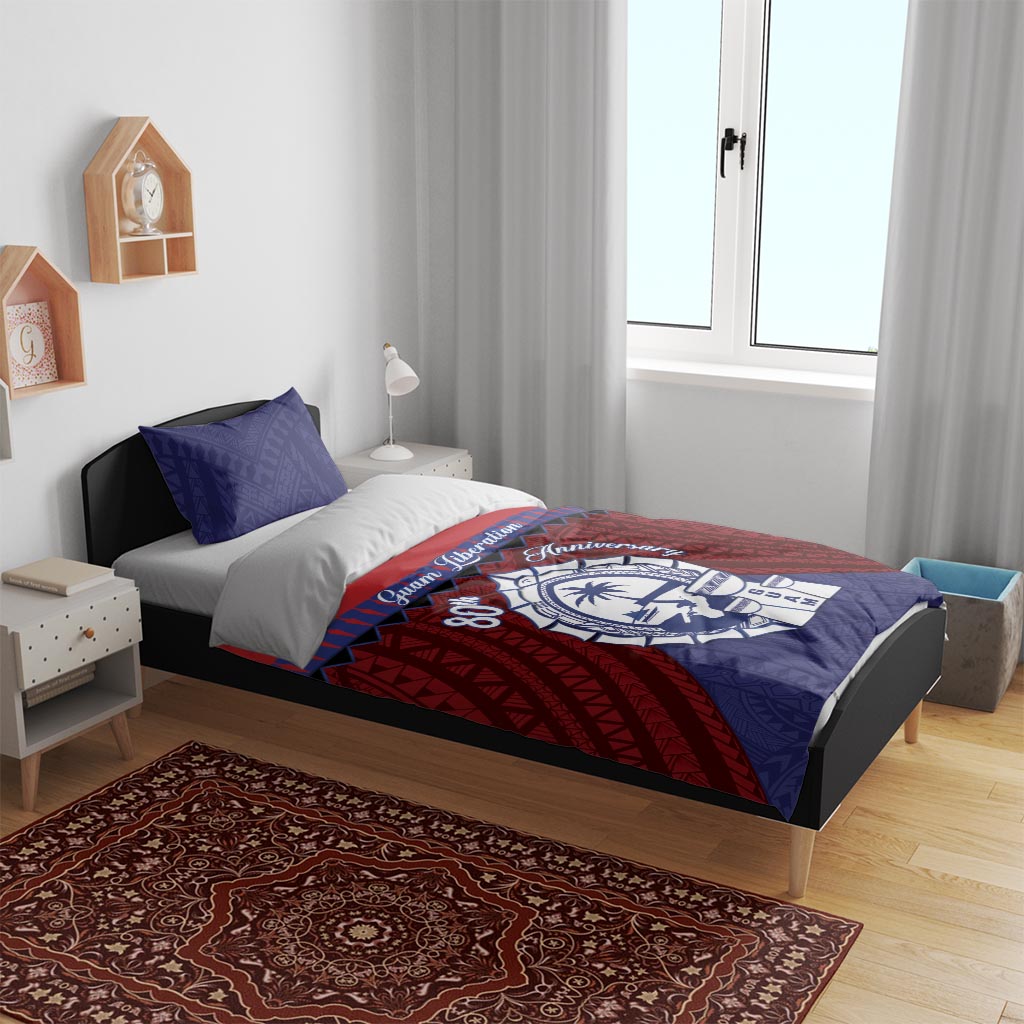 Guam Liberation Day Bedding Set Biba Guahan Chamorro 80th Anniversary - Blue LT14 - Polynesian Pride