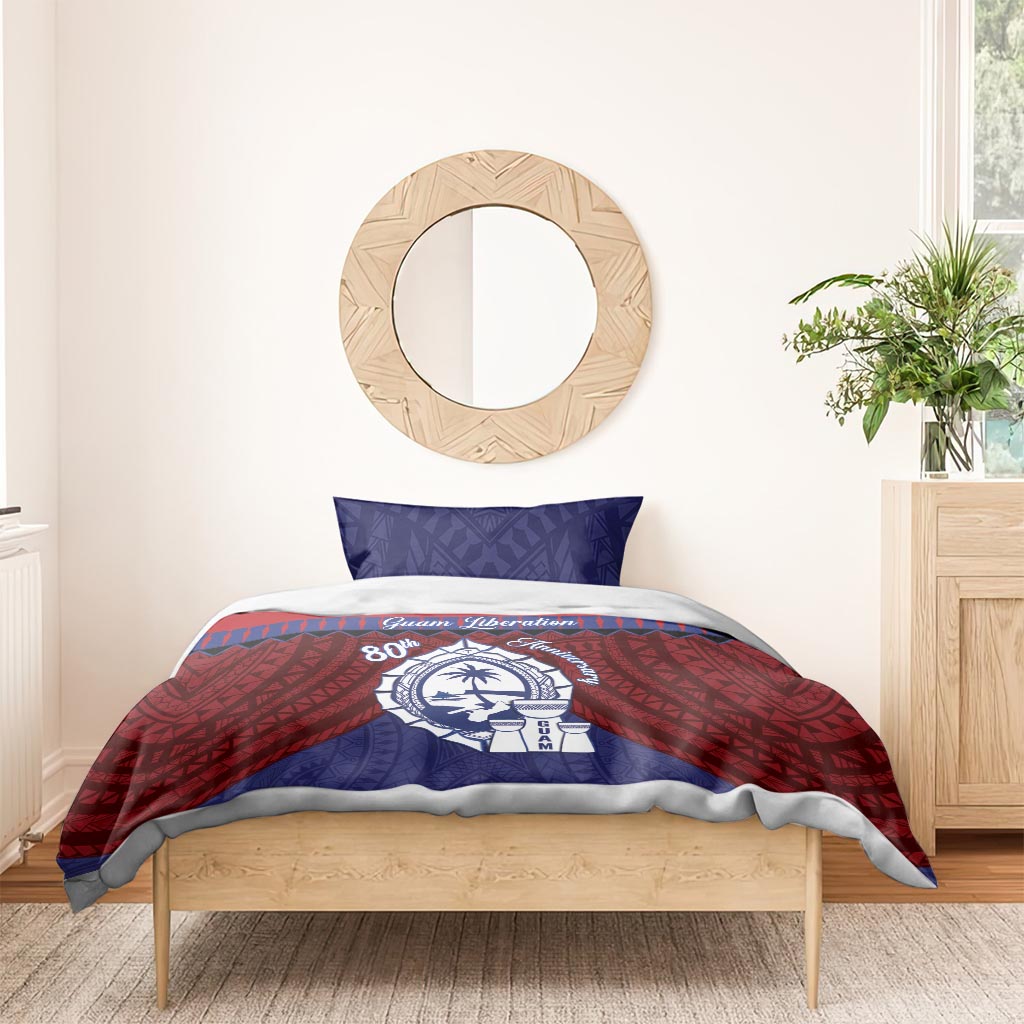 Guam Liberation Day Bedding Set Biba Guahan Chamorro 80th Anniversary - Blue LT14 - Polynesian Pride