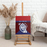 Guam Liberation Day Canvas Wall Art Biba Guahan Chamorro 80th Anniversary - Blue LT14 - Polynesian Pride