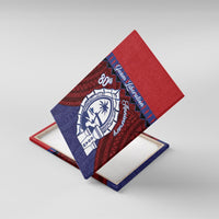 Guam Liberation Day Canvas Wall Art Biba Guahan Chamorro 80th Anniversary - Blue LT14 With Frame Blue - Polynesian Pride